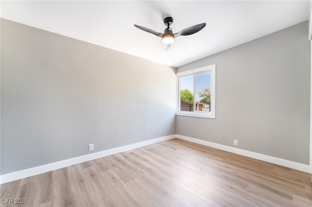 2749 Del Mar Pl, Las Vegas, NV 89169 - spare room featuring a ceiling fan and light wood-style floors