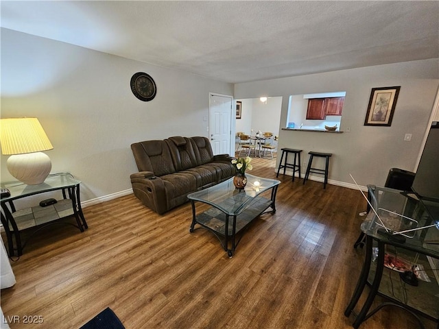 2451 N Rainbow Blvd Unit 1123, Las Vegas, NV 89108 - living area with baseboards and wood finished floors