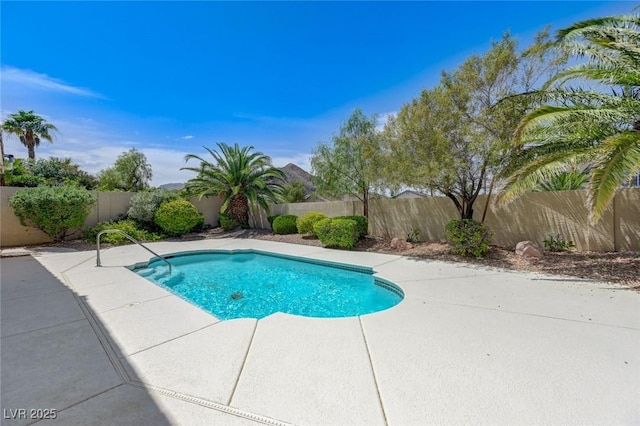9632 Cherry Canyon Ave, Las Vegas, NV 89129 - view of swimming pool featuring a fenced backyard and a patio