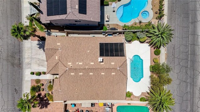 9632 Cherry Canyon Ave, Las Vegas, NV 89129 - aerial view of a pool area