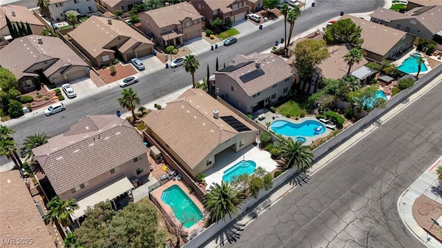 9632 Cherry Canyon Ave, Las Vegas, NV 89129 - aerial view of residential area with a pool area