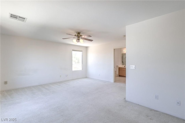 2728 Aspen Wood Ave, Henderson, NV 89074 - empty room featuring a ceiling fan and light carpet