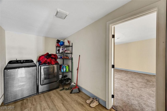 1804 David Ave, Las Vegas, NV 89101 - laundry area with washer and dryer and wood finished floors