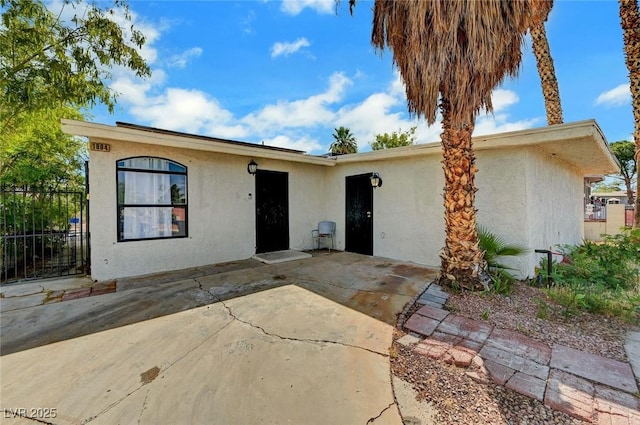 1804 David Ave, Las Vegas, NV 89101 - view of front of property with stucco siding and a patio area