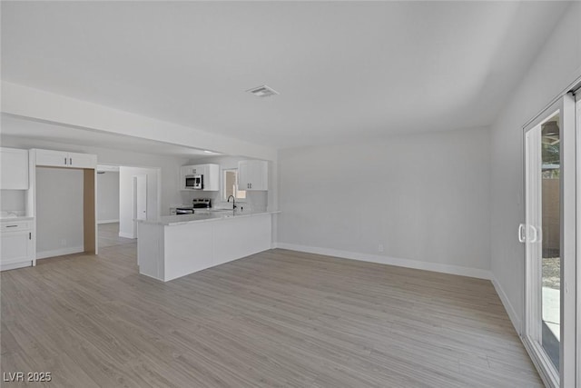 2005 Jansen Ave, Las Vegas, NV 89101 - unfurnished living room with light wood finished floors