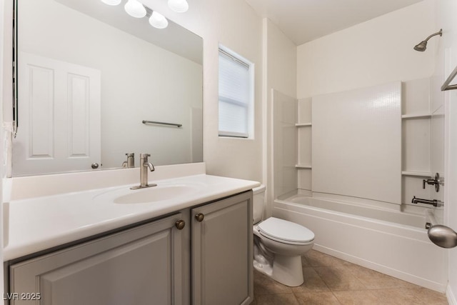 5735 Oak Bend Dr, Las Vegas, NV 89135 - full bathroom with vanity, bathing tub / shower combination, and tile patterned flooring