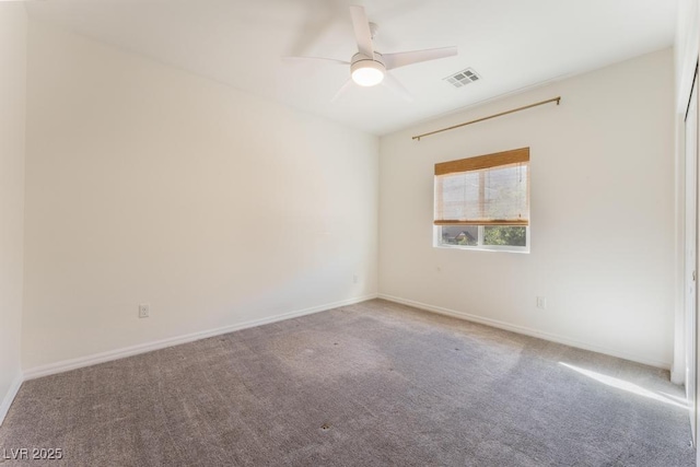 5735 Oak Bend Dr, Las Vegas, NV 89135 - carpeted spare room featuring a ceiling fan and baseboards