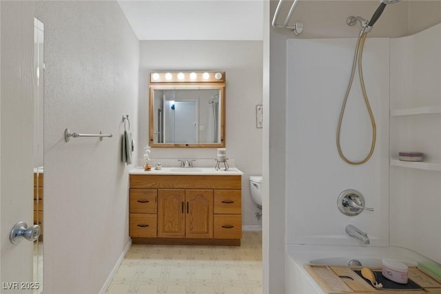 4458 El Quinta Ct, Las Vegas, NV 89121 - full bathroom with shower / bath combination, vanity, and tile patterned floors