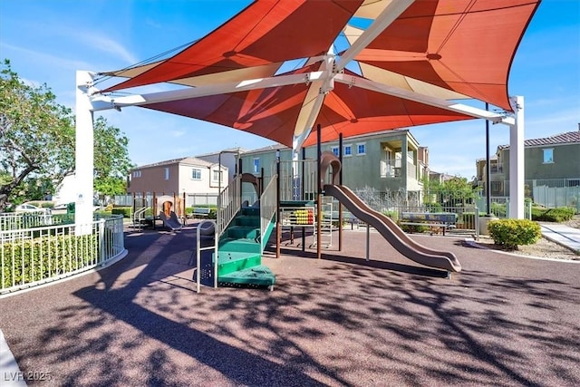 8949 Merry Mullion Ct, Las Vegas, NV 89149 - community playground featuring a residential view