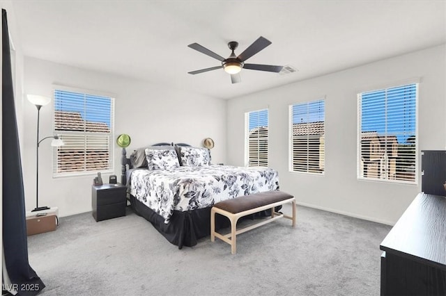8949 Merry Mullion Ct, Las Vegas, NV 89149 - carpeted bedroom with ceiling fan and baseboards