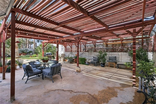 55 Siddall Ave, Las Vegas, NV 89183 - view of patio / terrace featuring outdoor dining space and a pergola