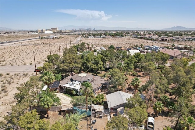 55 Siddall Ave, Las Vegas, NV 89183 - aerial view of property and surrounding area with a mountain backdrop
