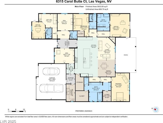 6315 Carol Butte Ct, Las Vegas, NV 89141 - view of room layout