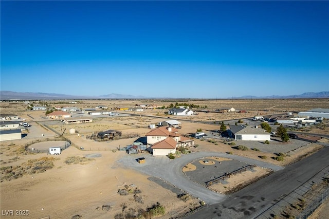 3821 Tumbleweed Ave, Pahrump, NV 89048 - aerial view of property's location with mountains and a desert landscape