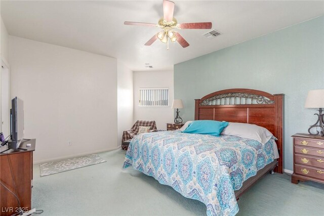 3821 Tumbleweed Ave, Pahrump, NV 89048 - carpeted bedroom with baseboards and ceiling fan