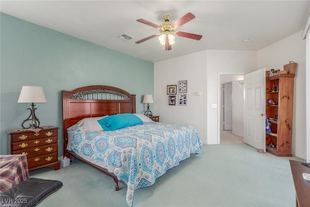 3821 Tumbleweed Ave, Pahrump, NV 89048 - bedroom with carpet and ceiling fan