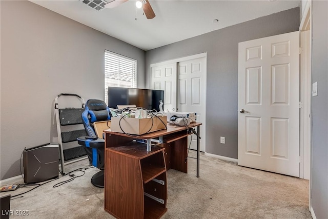 889 Harbor Ave, Henderson, NV 89002 - carpeted office with a ceiling fan and baseboards