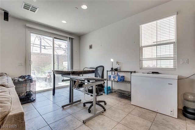 889 Harbor Ave, Henderson, NV 89002 - office with light tile patterned floors and recessed lighting