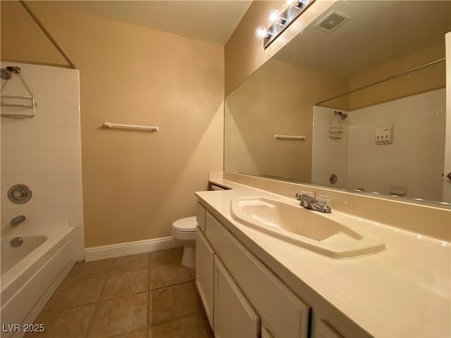 7604 Cruz Bay Ct, Las Vegas, NV 89128 - bathroom featuring vanity, tile patterned floors, and washtub / shower combination