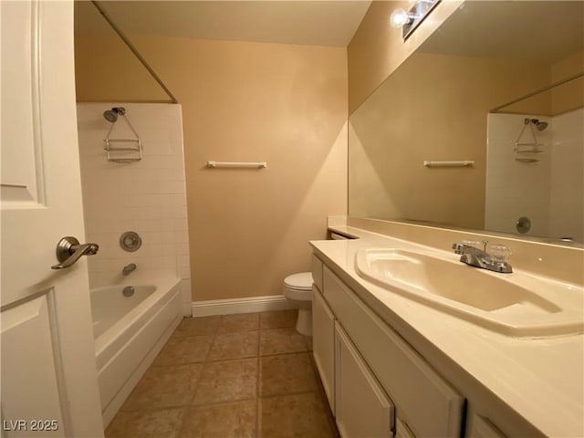 7604 Cruz Bay Ct, Las Vegas, NV 89128 - bathroom with vanity, tile patterned floors, and bathtub / shower combination