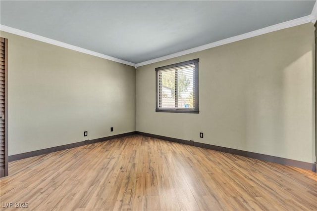 4272 Sheppard Dr, Las Vegas, NV 89121 - spare room with light wood-type flooring and crown molding