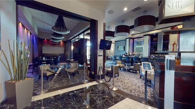 211 E Flamingo Rd Unit 202, Las Vegas, NV 89169 - community lobby with a high ceiling and recessed lighting