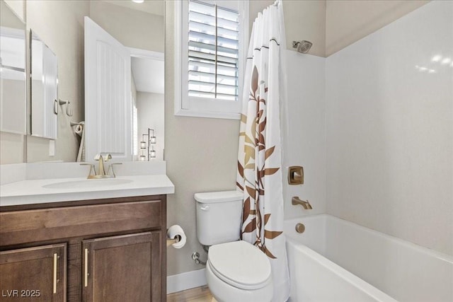 251 Castellari Dr, Las Vegas, NV 89138 - full bathroom featuring vanity and shower / bathtub combination with curtain
