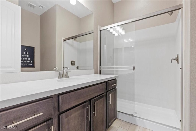 251 Castellari Dr, Las Vegas, NV 89138 - bathroom with a stall shower and vanity