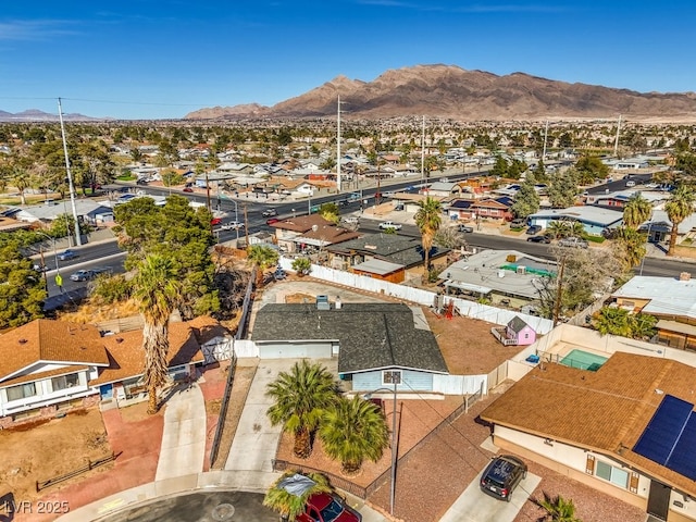 2450 Tournament St, Las Vegas, NV 89142 - aerial view of residential area featuring a mountain backdrop