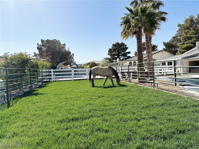 7675 Butterscotch Ct, Las Vegas, NV 89131 - view of yard featuring an exterior structure
