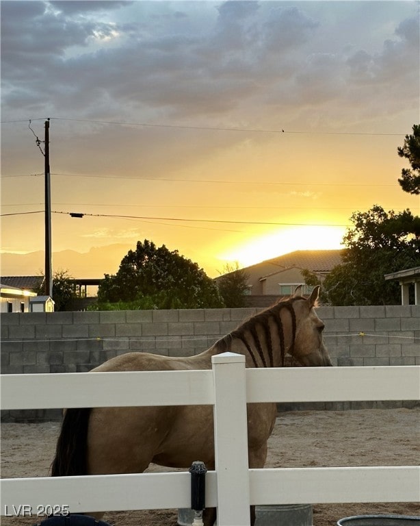 7675 Butterscotch Ct, Las Vegas, NV 89131 - view of yard at dusk