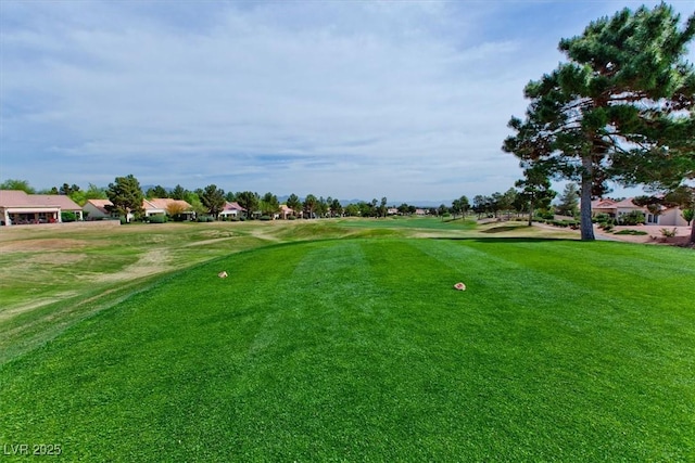 10700 Button Willow Dr, Las Vegas, NV 89134 - view of community with view of golf course, a lawn, and a residential view
