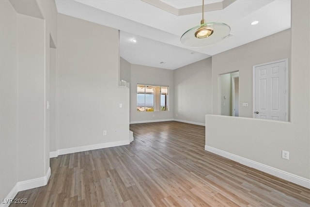 10700 Button Willow Dr, Las Vegas, NV 89134 - empty room with wood finished floors and recessed lighting