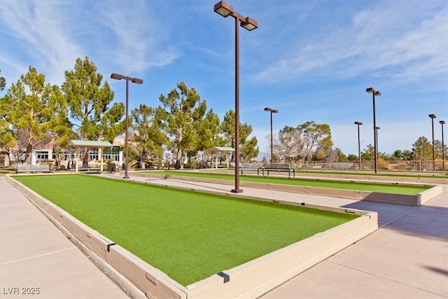 10700 Button Willow Dr, Las Vegas, NV 89134 - surrounding community with a bocce ball area