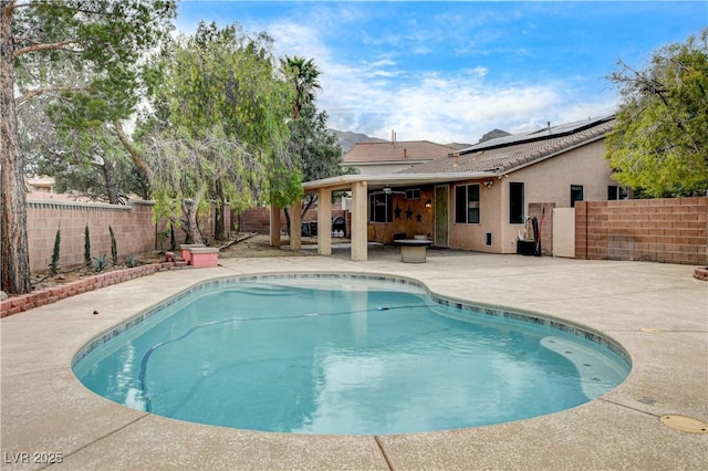 3200 Ridgecliff St, Las Vegas, NV 89129 - view of pool featuring a fenced backyard and a patio area