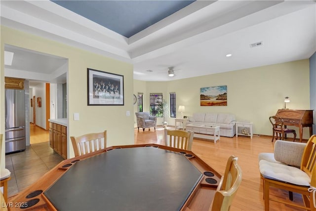 7909 Canoe Ln, Las Vegas, NV 89145 - dining space featuring a ceiling fan