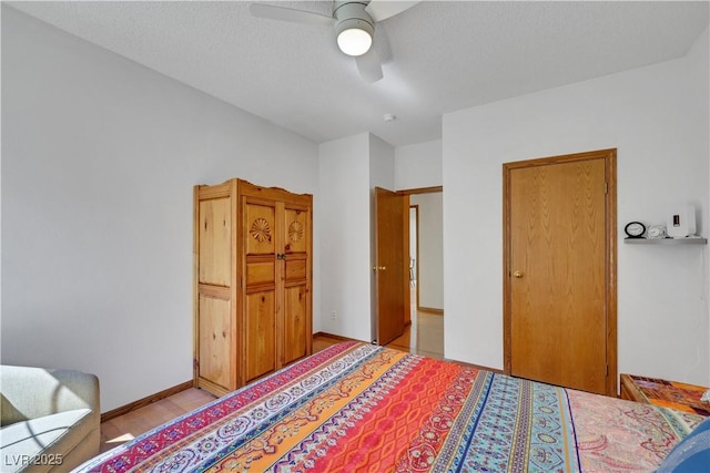 7909 Canoe Ln, Las Vegas, NV 89145 - bedroom with light wood-type flooring and ceiling fan