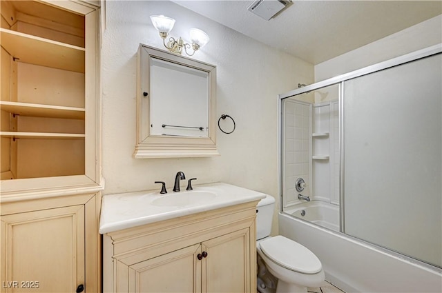 5121 Gains Mill St, Las Vegas, NV 89122 - bathroom with vanity and enclosed tub / shower combo