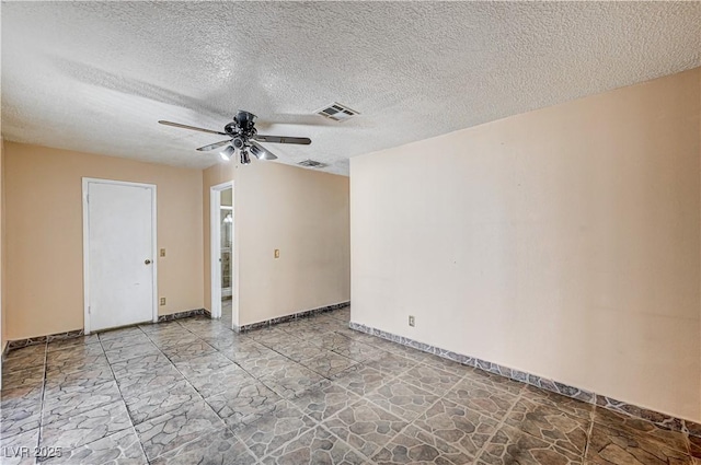 5121 Gains Mill St, Las Vegas, NV 89122 - unfurnished room featuring a ceiling fan and a textured ceiling
