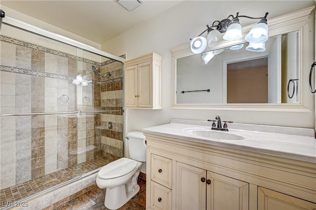 5121 Gains Mill St, Las Vegas, NV 89122 - bathroom with vanity and a shower stall