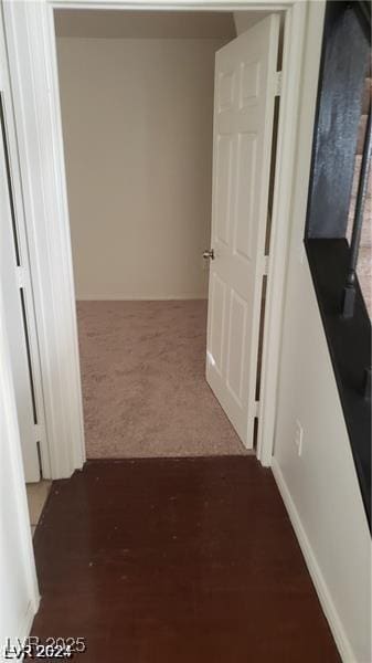 5413 Bristol Bend Ct, Las Vegas, NV 89135 - corridor featuring wood finished floors and carpet flooring