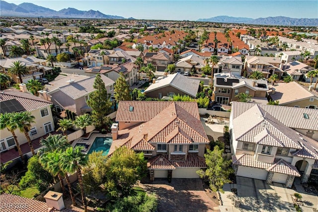 4651 Munich Ct, Las Vegas, NV 89147 - aerial view of residential area with a mountainous background