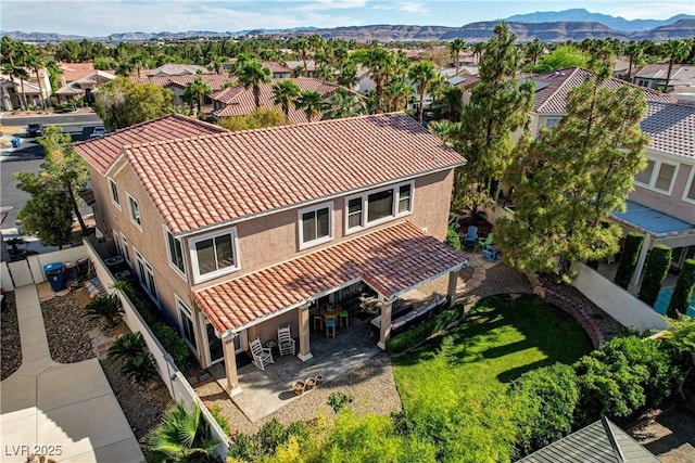 4651 Munich Ct, Las Vegas, NV 89147 - aerial view of residential area with a mountain backdrop