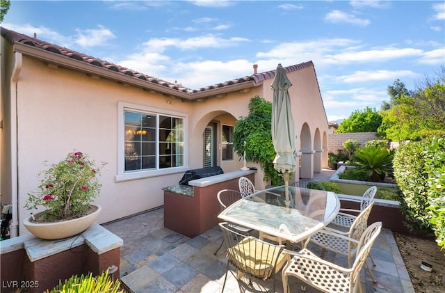12276 Caminita Pl, Las Vegas, NV 89138 - view of patio / terrace featuring outdoor dining area and area for grilling