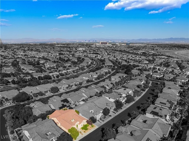 12276 Caminita Pl, Las Vegas, NV 89138 - aerial perspective of suburban area featuring mountains