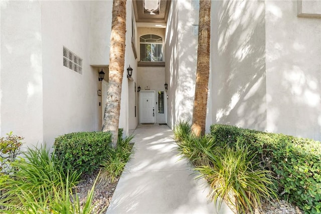 109 Breezy Tree Ct Unit 202, Las Vegas, NV 89145 - doorway to property with stucco siding