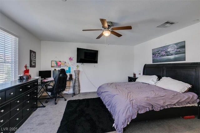 1200 Mission View Ct, Henderson, NV 89002 - carpeted bedroom featuring a desk and a ceiling fan
