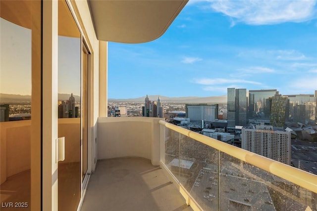 145 E Harmon Ave Unit 3705, Las Vegas, NV 89109 - balcony with a view of city and a mountain view