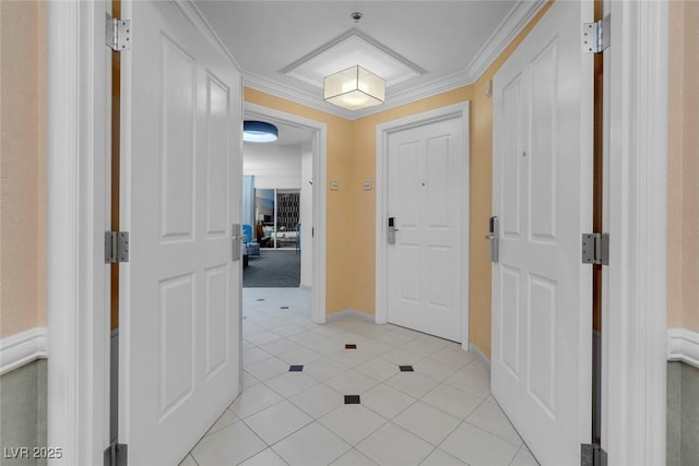 145 E Harmon Ave Unit 3705, Las Vegas, NV 89109 - entrance foyer featuring light tile patterned flooring and crown molding