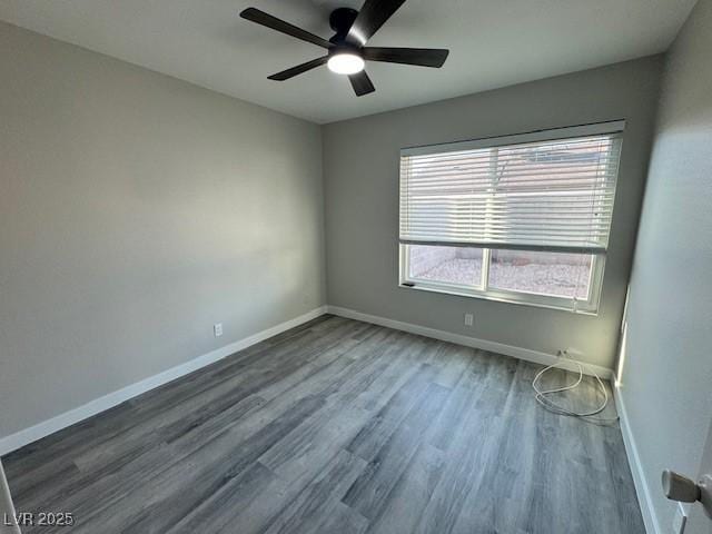 7144 Forest Vista St, Las Vegas, NV 89147 - unfurnished room with ceiling fan and wood finished floors